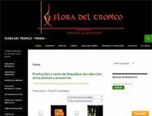 Tablet Screenshot of floradeltropico.com